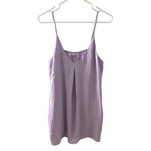 Tobi Light Purple Spaghetti Strap Sleeveless Tunic Blouse Size Large
